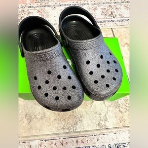 Girls Glitter Crocs - size 1
